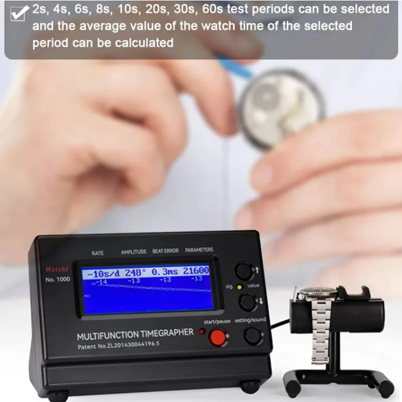 Imagem -02 - Weishi Professional Multifuncional Timegrapher Assista Medidor Detector Tester Digital Assista Ferramenta de Reparo Reparadores Hobbyist
