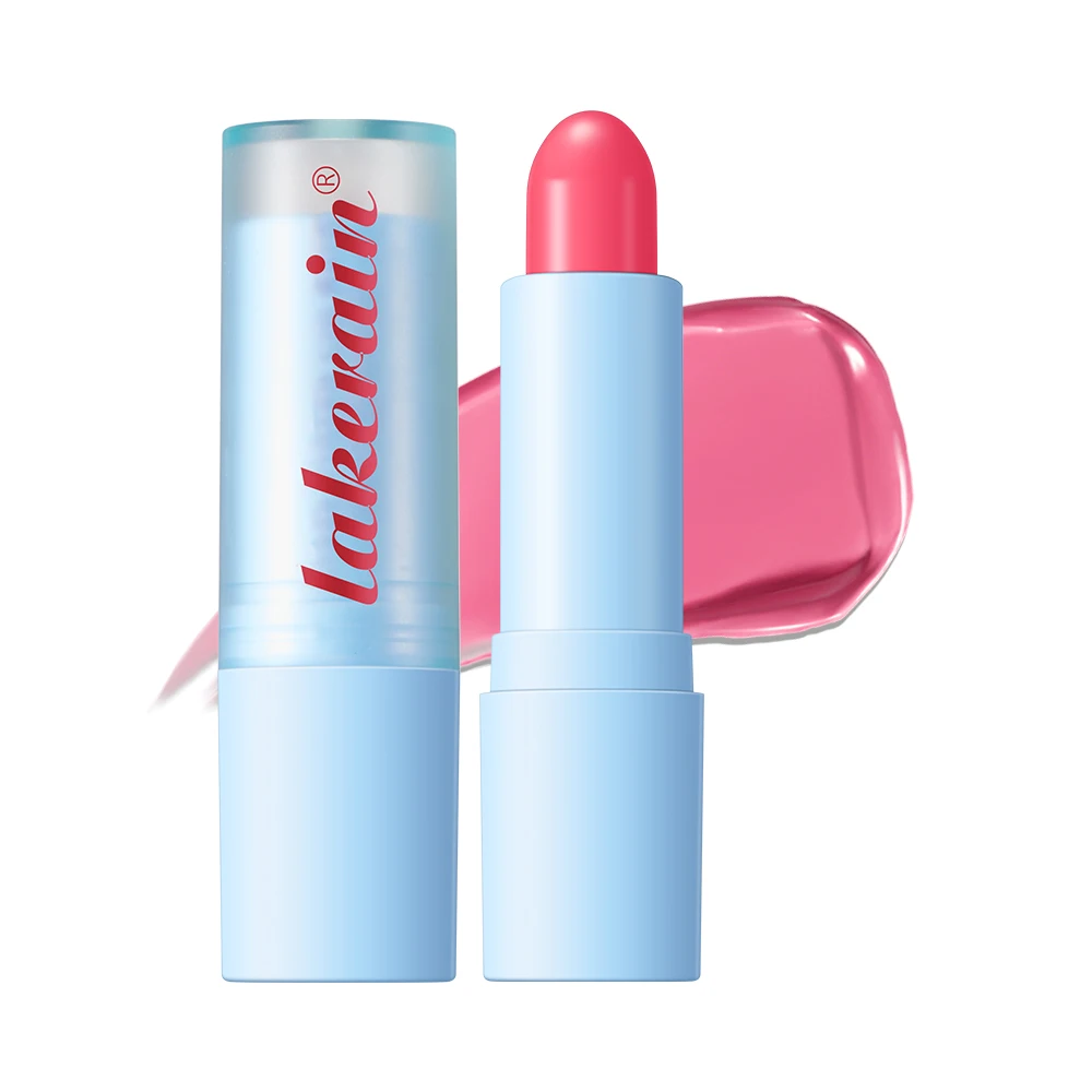 Lakerain 3 ألوان زجاج بلسم الشفاه ضوء الكرز الأحمر أحمر الشفاه الدائم ترطيب طبيعي مضاد للتكسير العناية بالشفاه مستحضرات التجميل