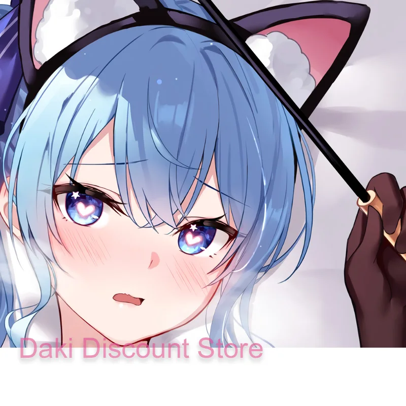Dakimakura Anime Vtuber Hoshimachi Suisei Double-sided Print 2WAY Life-size Pillowcase Gift Body Pillow Cover