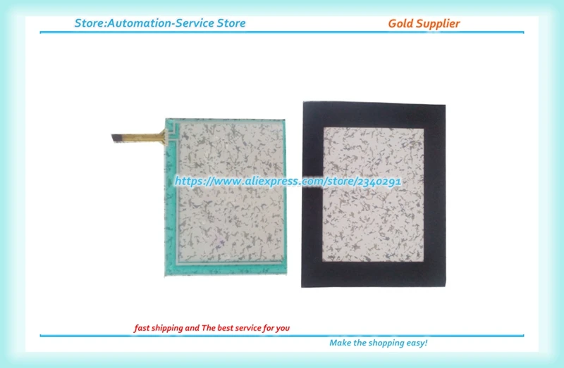 For GT32 AIG32MQ02D AIG32MQ02D-F AIG32MQ04D LCD Touchpad HMI Panel New Touch Screen Glass + Protective Film Mask