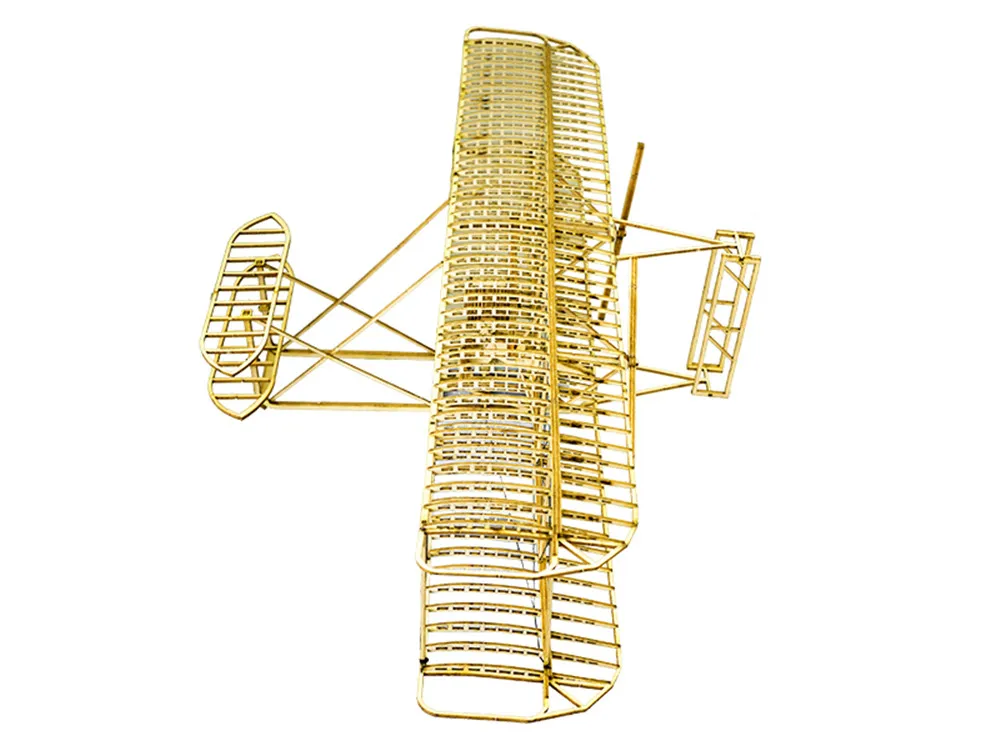 3D Wooden Puzzles Airplanes DIY Wright Brothers Flyer Laser Cut Balsa Wood Model Aircraft Plane Gift for Adults Teens