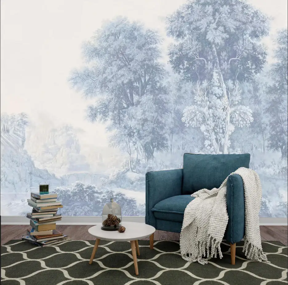 Custom Wallpaper European Southeast Asian Plants Children's Room Living Room Bedroom Background Wall Decoration Wallpaper Mural