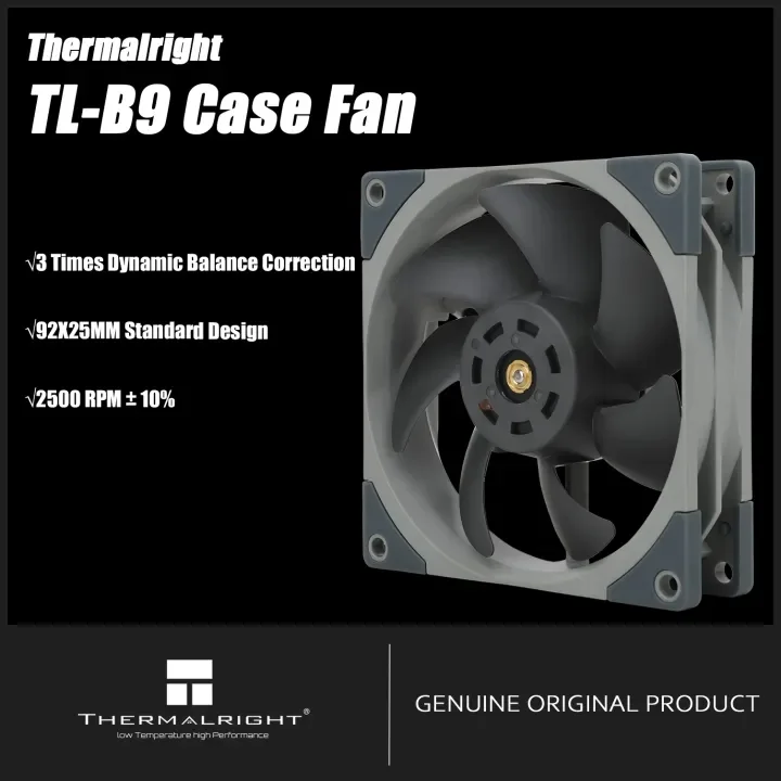 

Thermalright 92mm Case Fan TL-B9/B9W Gary&White 92mm Premium Fan 4-Pin PWM 2500 RPM S-FDB V2 Bearing