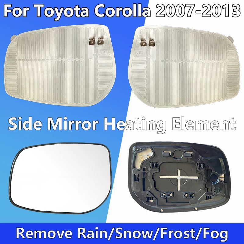 For Toyota Corolla 2007 2008 2009 2010 2012 2013 Rearview Mirror Heating Pad DC 12V Quick Heating Up To Remove Rain/Frost/Fog