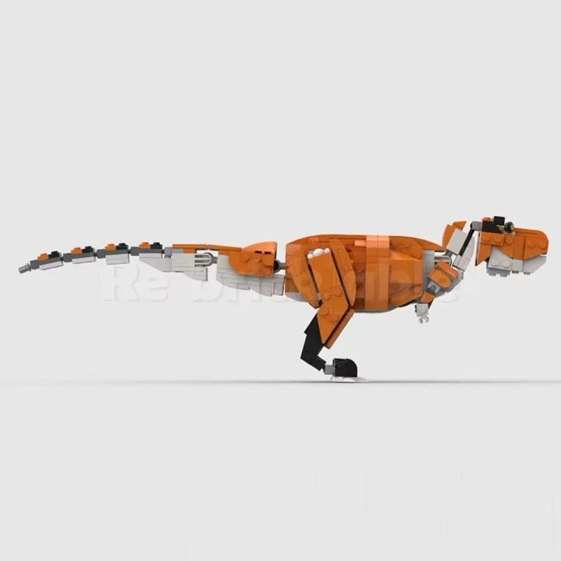 MOC dinosaur toy model - small particle assembly building block display item - customizable version - suitable for all enthusias