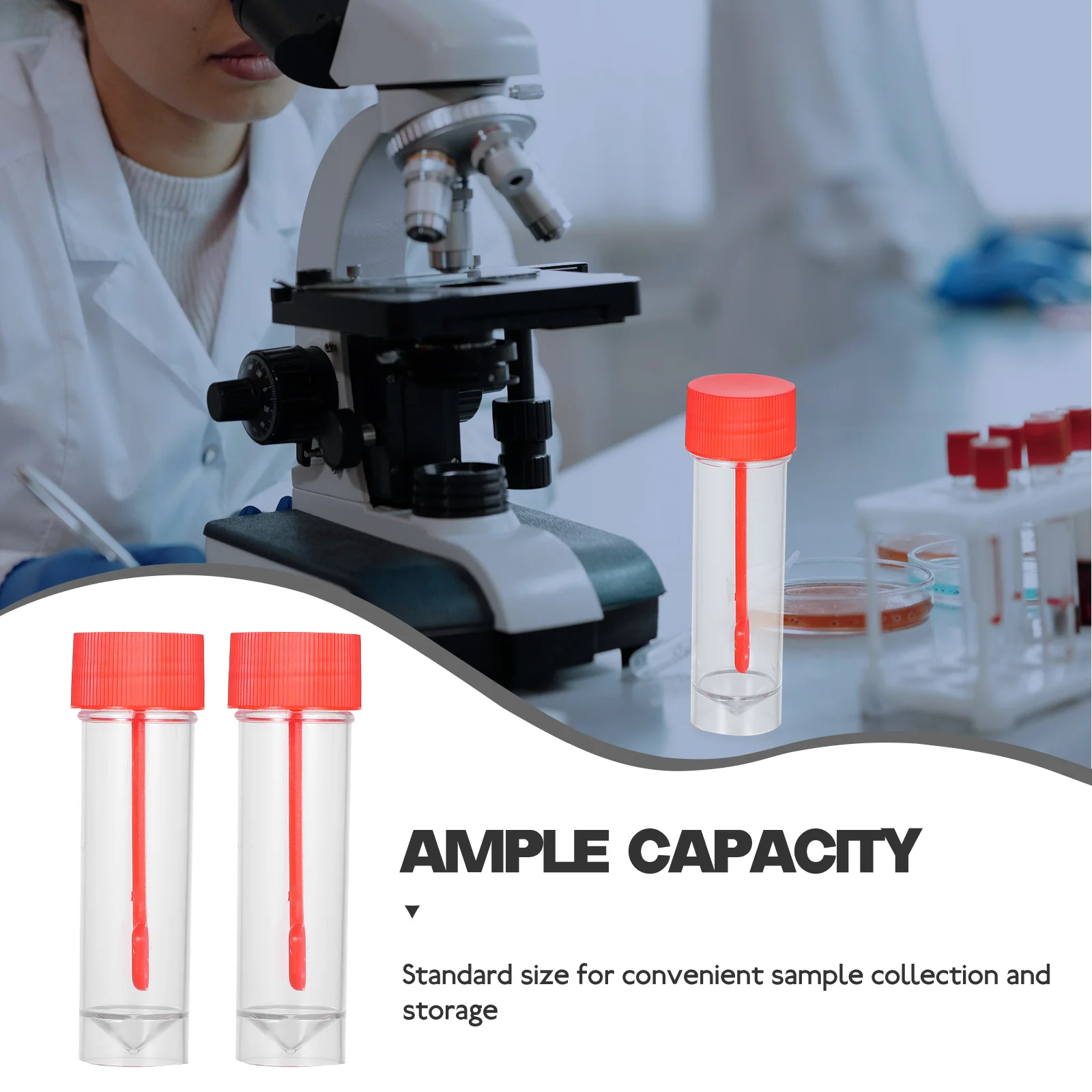 

20pcs 30ml Cups Stool Sample Collection Hospital Laboratory Testing Stool Sample Collection Cup Plastic Container
