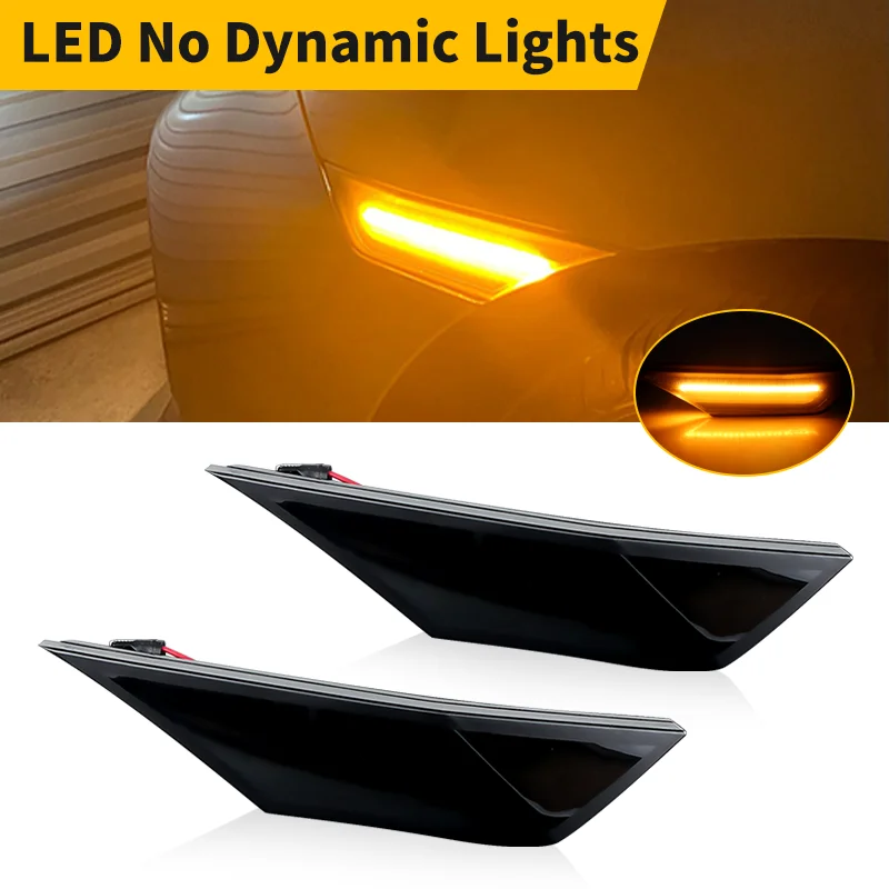 

2PCS LED Fender Side Marker Light Assembly For 10th generation Honda Civic 2016 2017 2018 2019 2020 OEM# 34350-TET-H01,HO2551127