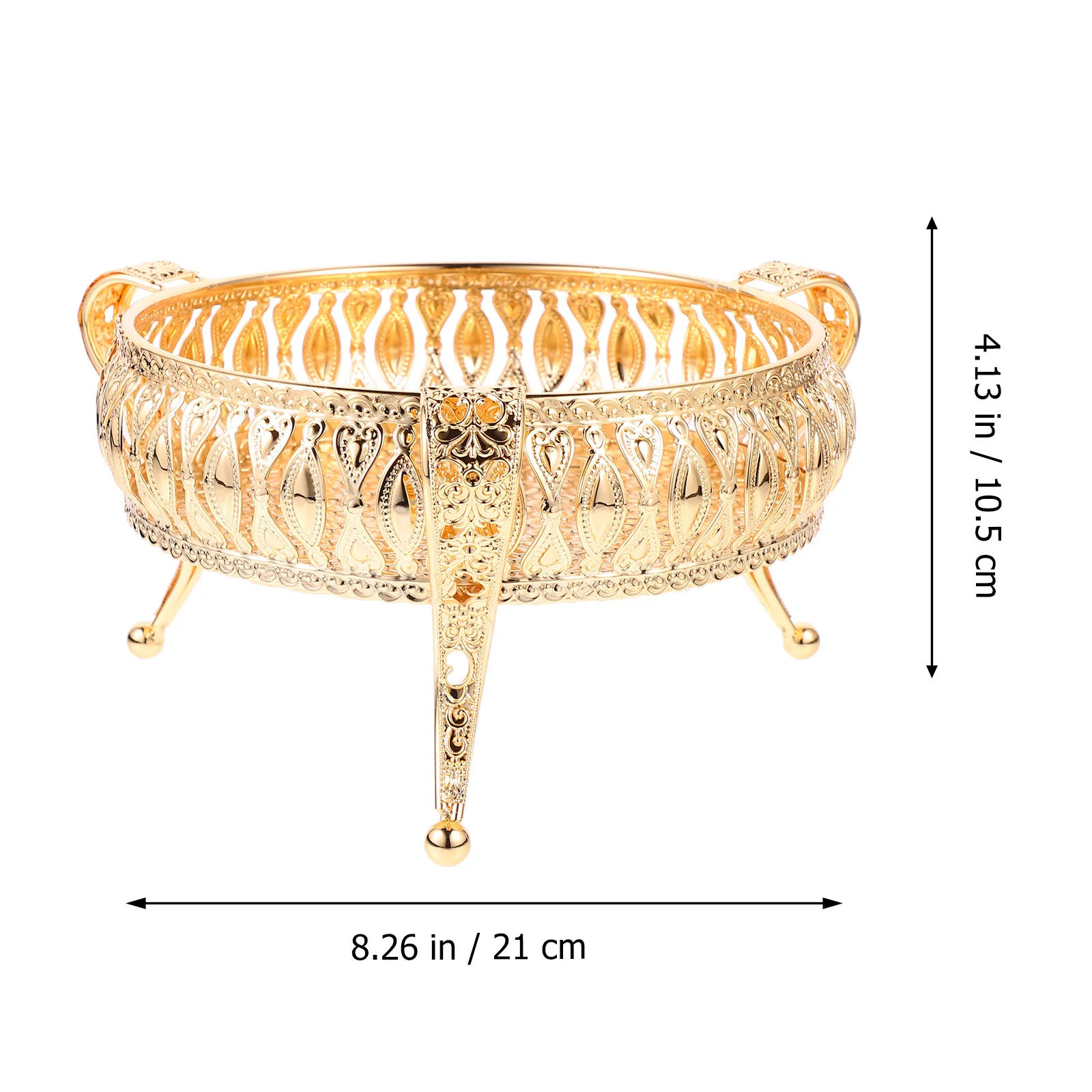 

Metal Fruit Plate Snack Decorative St for Fruits Desserts Display European Style Corrosion Resistant No Rust Smooth Polished