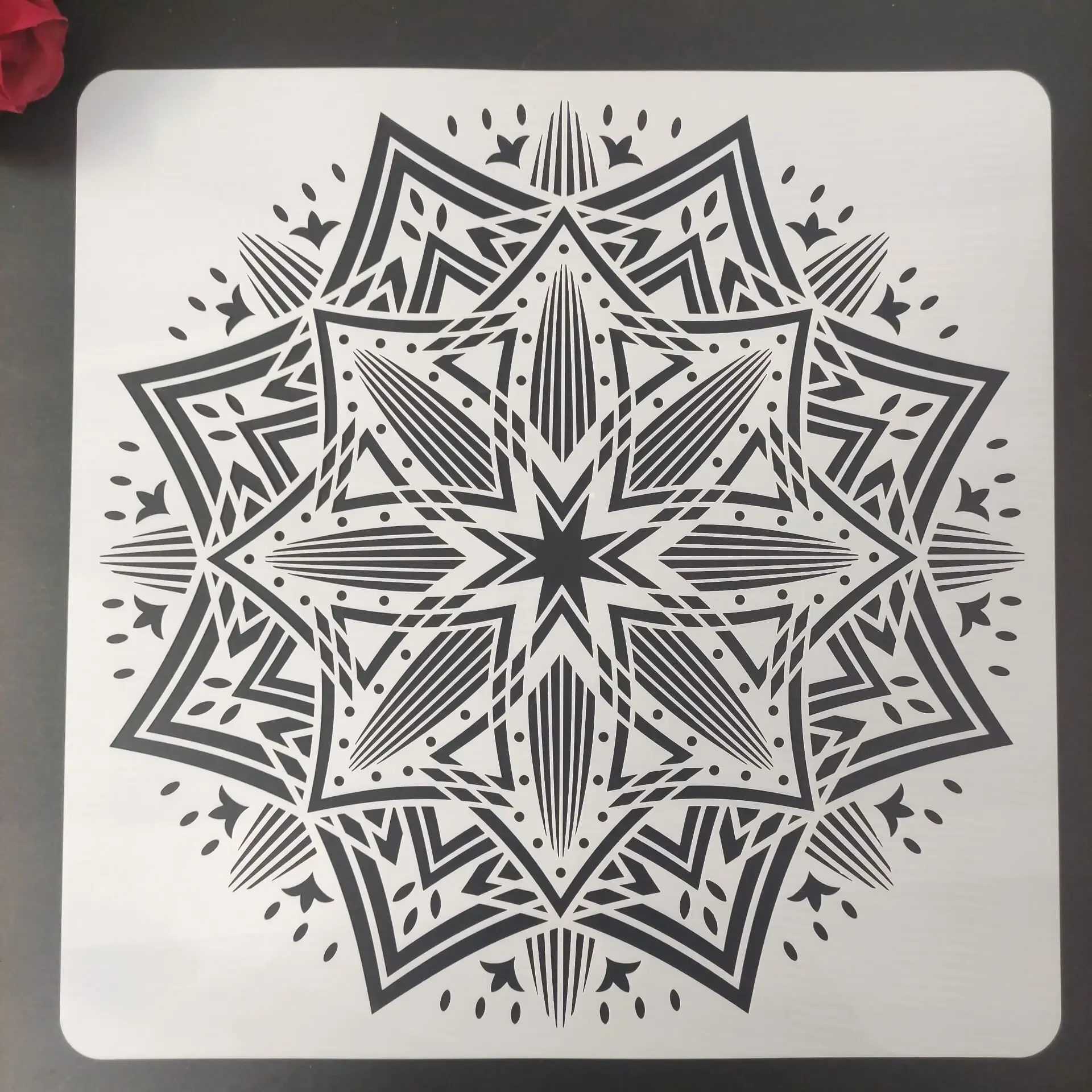 

50 * 50cm Mandala Geometry DIY Layering Stencils Wall Painting Scrapbook Coloring Embossing Album Decorative Template for walls