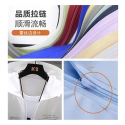 （Custom）10pcs/Lot YKK Zipper 3#  60 To 65cm Lace  Nylon Open End Pink Blue Navy Thin Sunscreen Jacket Repair Sewing Accessory