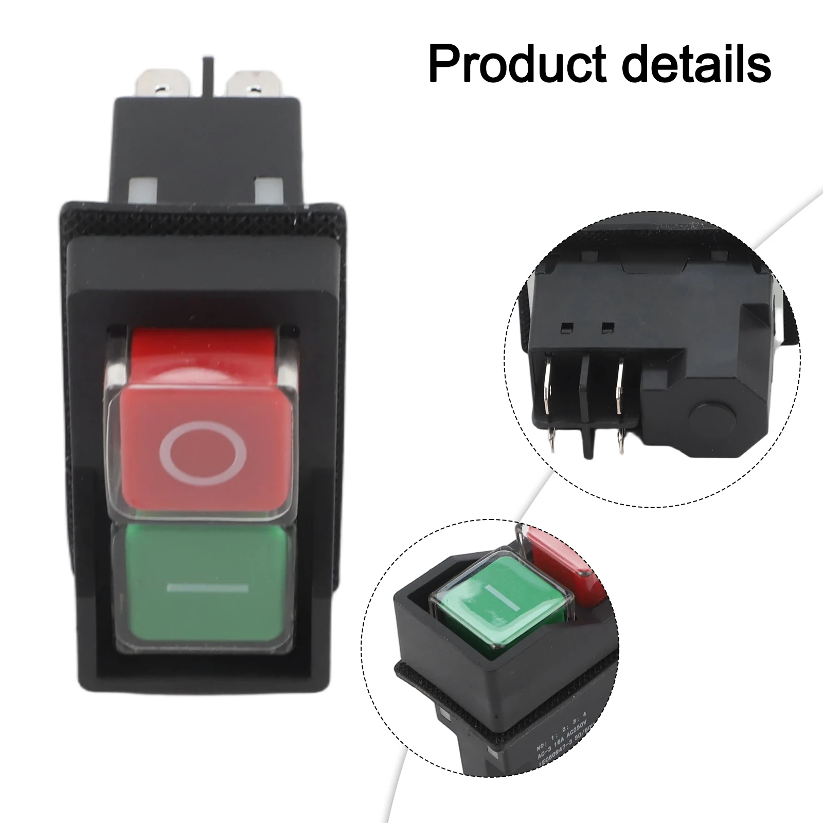 6*5*3cm Electromagnetic Switch High Durability Button Switch 4 5Pin Switch Robust Construction for versatile Compatibility