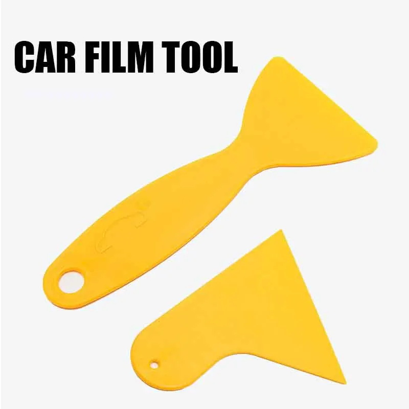 

Yellow Scraper For Car Film Application Tools Abs Sticker Scraper Squeegee Auto Car Accessories Car Windshield Cleaning Tools