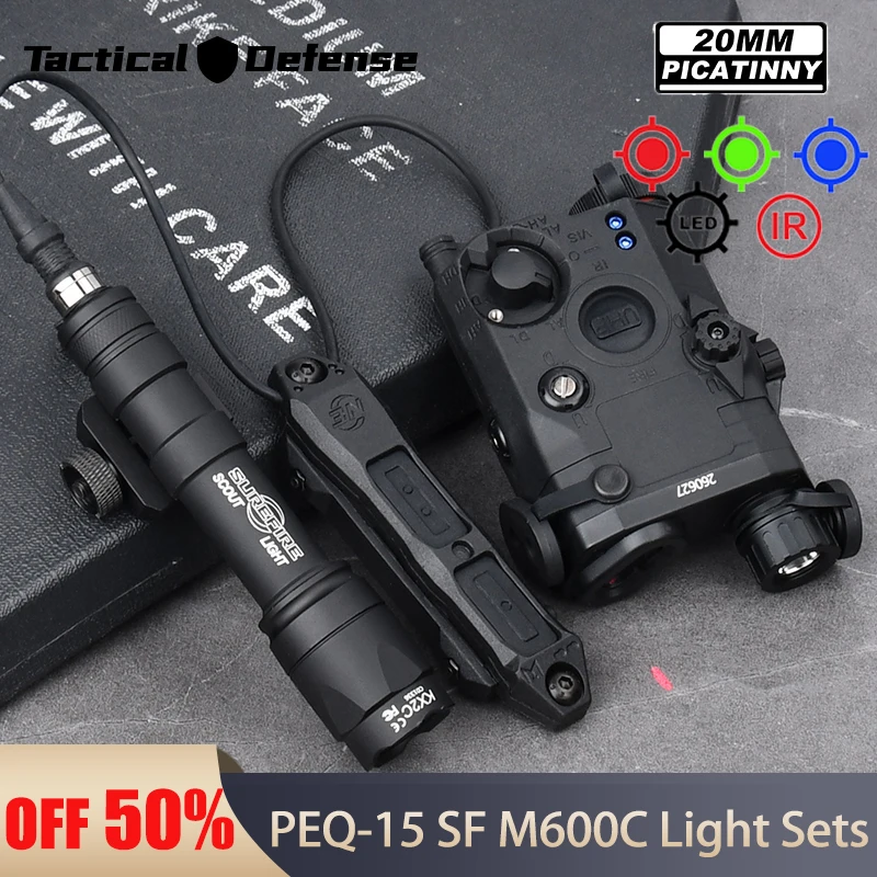 

Tactics PEQ 15 SF M300A M600C Flashlight Airsoft Pistol Gun Equipments Accsesories Military High Power Red Dot Green Blue Laser