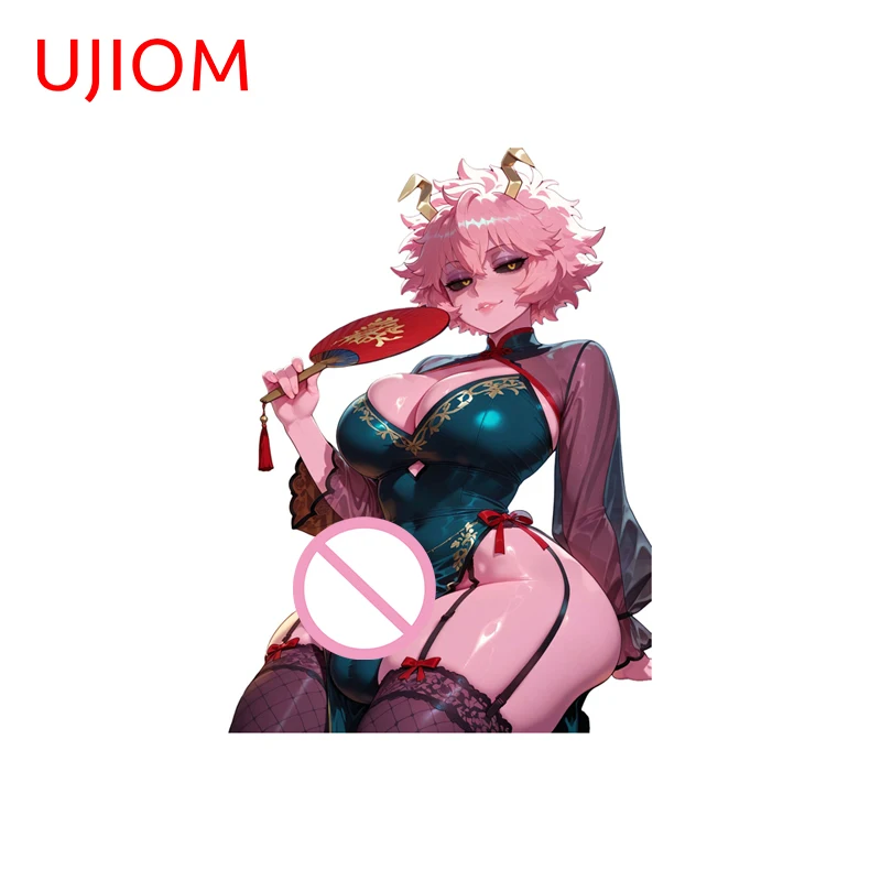 UJIOM Hentai Futanari Mina Ashido SNFW Wall Sticker Trendy Eye Catching Anime Waifu PVC Decal Seductive Adhesive Wallpaper Decor
