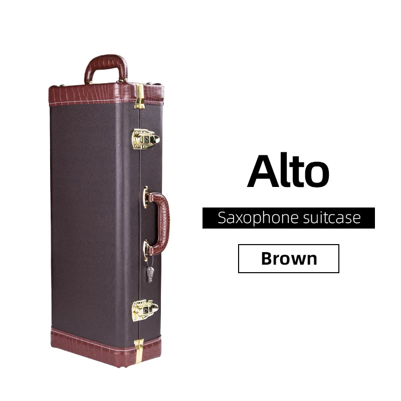 E-Flat Alt-Saxophon und B-Flat Tenor-Saxophon Spezieller Transportkoffer, Instrumenten-Rucksack, Tragbarer Reisekoffer, Hartschalenkoffer – Detail 7