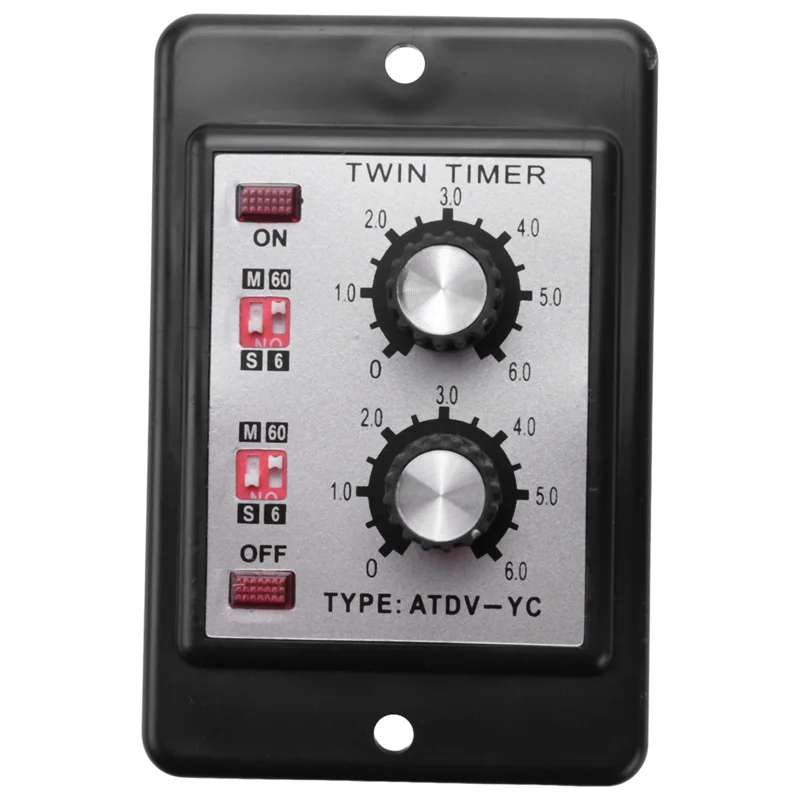 

ABGI-5X двойной таймер, реле, ручка управления, переключатель времени ATDV-YC 6S-60M, релейная плата переменного тока 110/220 В, электрический доступ (AC110/220 В)