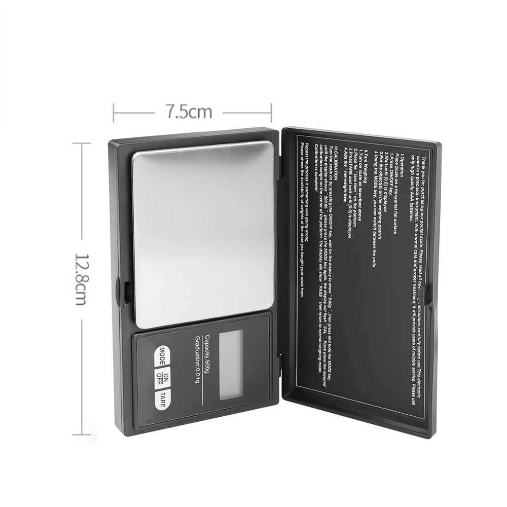 Mini Electronic Scale 100G 200G 300G 500G 1Kg 0.01G 0.1G Pocket Digital Scale for Gold Sterling Silver Jewelry Scale