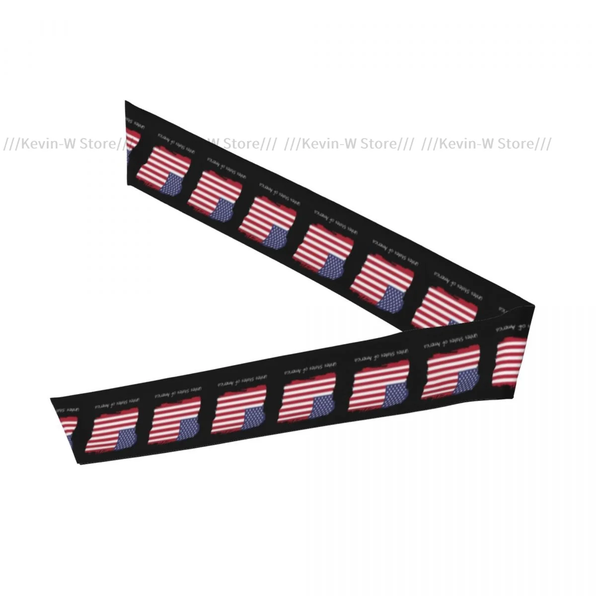 Tie Headbands USA Flag Sports Head Band Athletic Sweatband Bandana Sweat Wicking