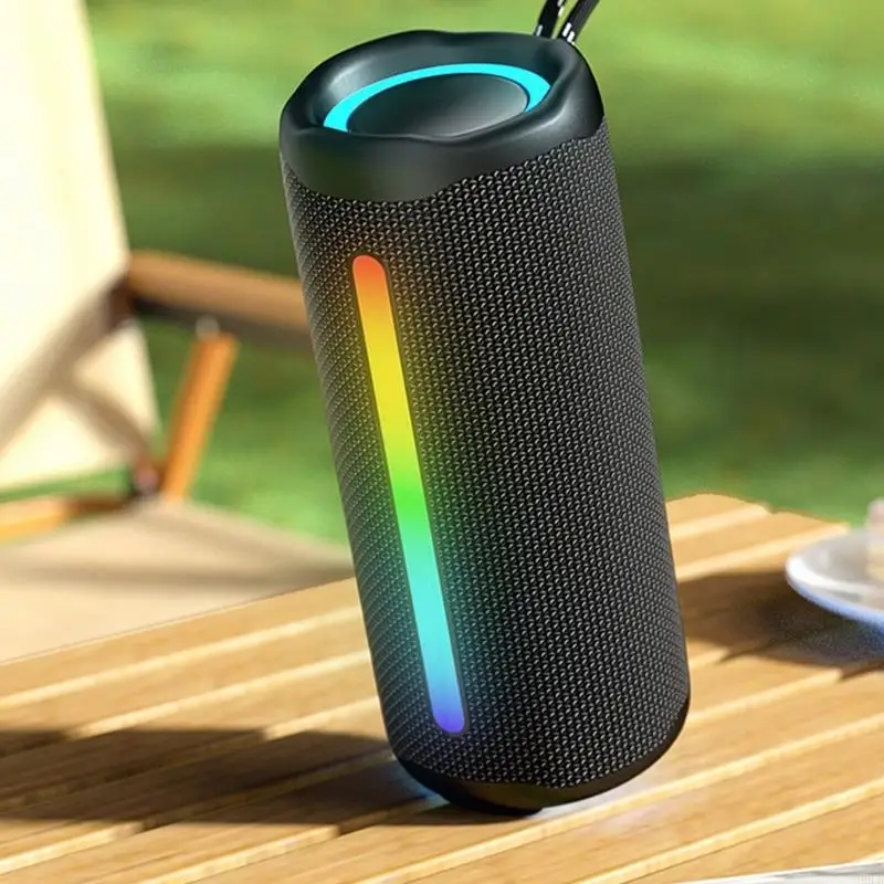 2025 nuevo altavoz inalámbrico compatible con con efectos luz bajo y LED mejorado para evento