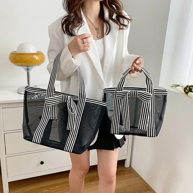 bolsa-transparente-de-malha-para-maes-bolsa-de-ombro-grande-com-laco-de-fita-organizador-de-itens-para-bebes