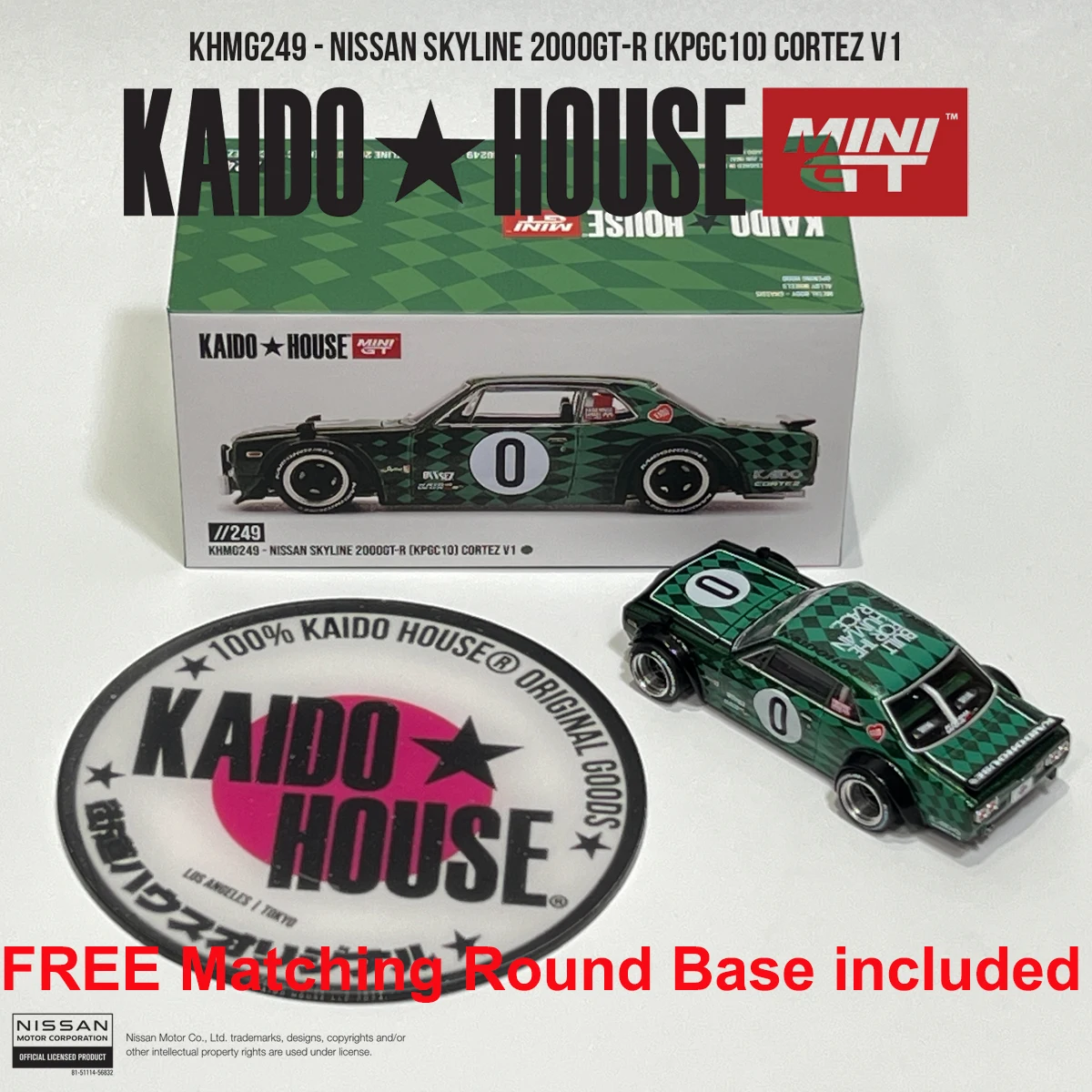 Kaido House x MINI GT, op voorraad: 1:64 NSX M3 CIVIC EF Skyline GTR R34 510 WAGON R33, modelauto van gegoten metaal met een opklapbare motorkap.