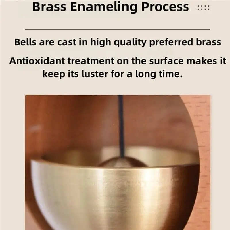 Customer Favorite Shopkeepers Bell For Door Opening,Butter Chimes When Opens Chime Bells Box Being Wood Style Brass Doorbell Rin