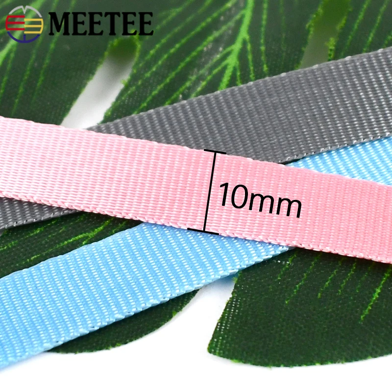 45Meters 10-20mm Nylon Webbing for Straps Bag By The Meter Belt Ribbon Bands Bias Tape Clothing DIY Sewing Accessories