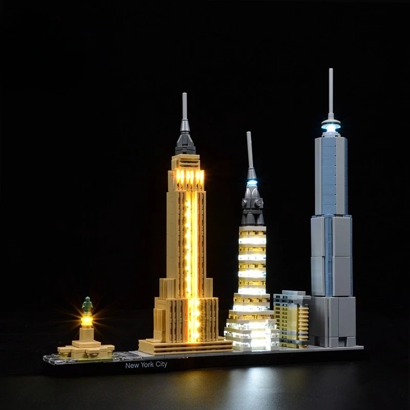 

Набор светодиодного освещения подходит для LEGO New York City Architecture 21028 (не включая строительные блоки)