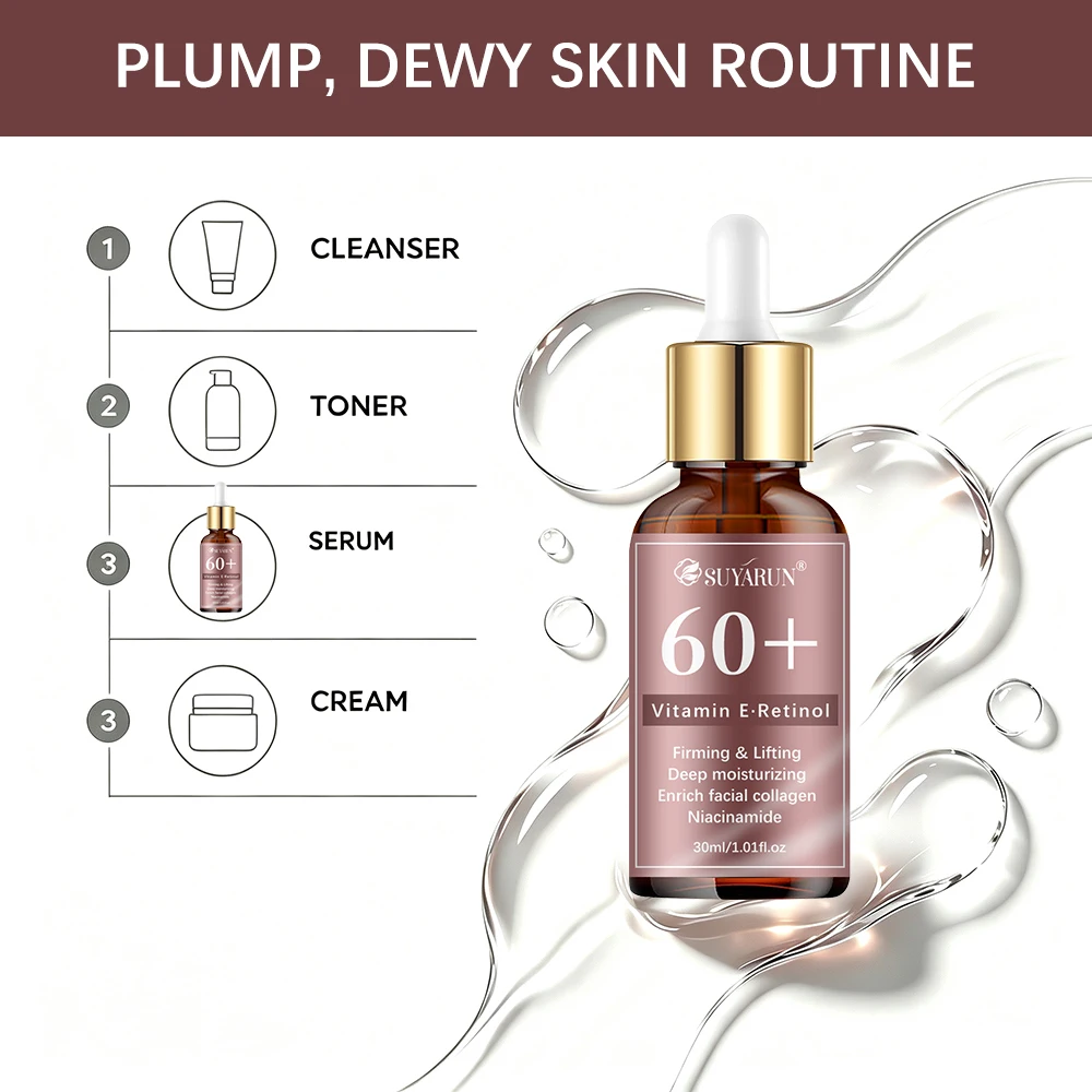 SUYARUN 60+ Vitamina C e Retinol – Hidratação profunda e intensa para pele seca, não deixa a pele oleosa.