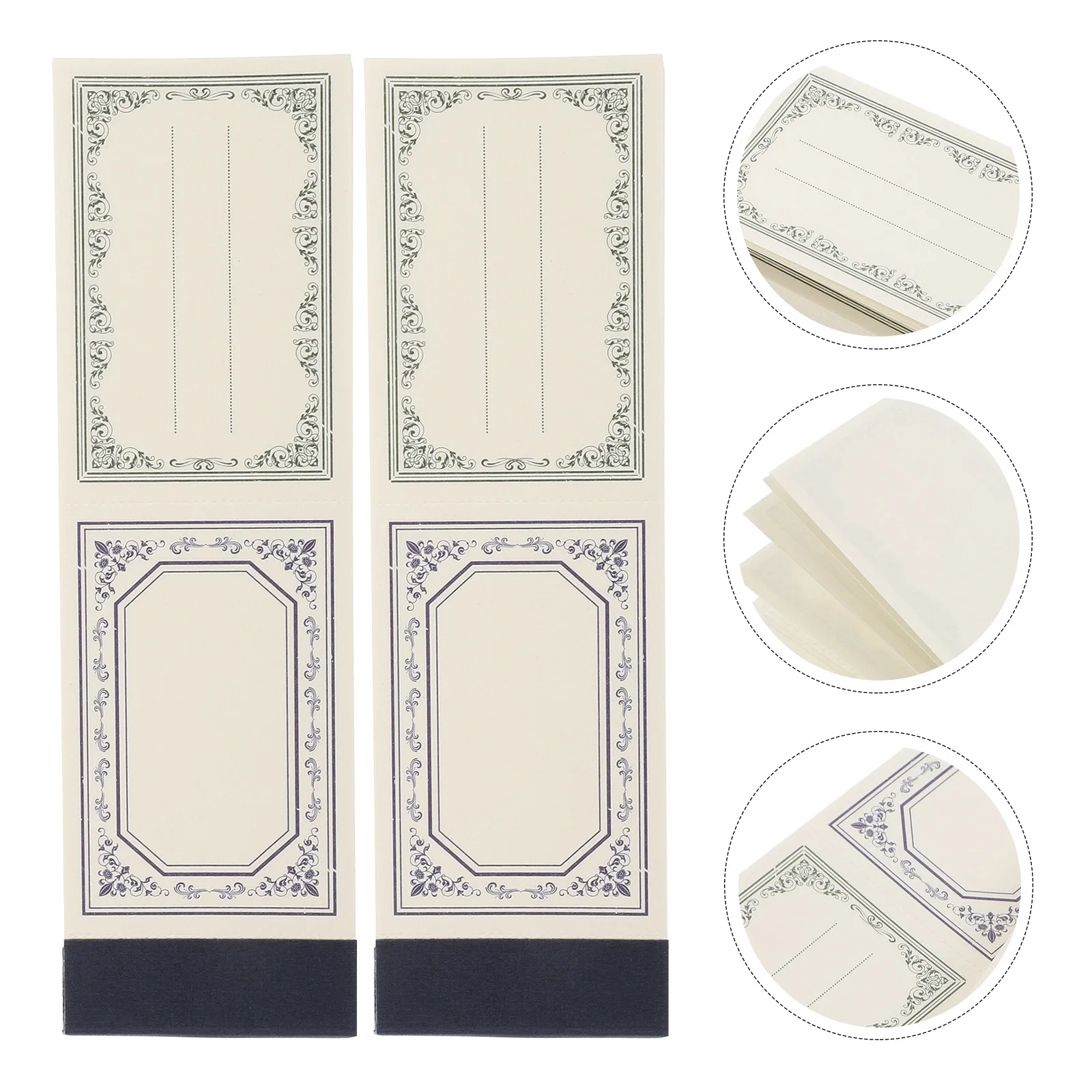 2pcs Simple Notepad Premium Paper Memo Pad Portable Writing Notebook For Office Use Time Plan Agenda Planner Mini