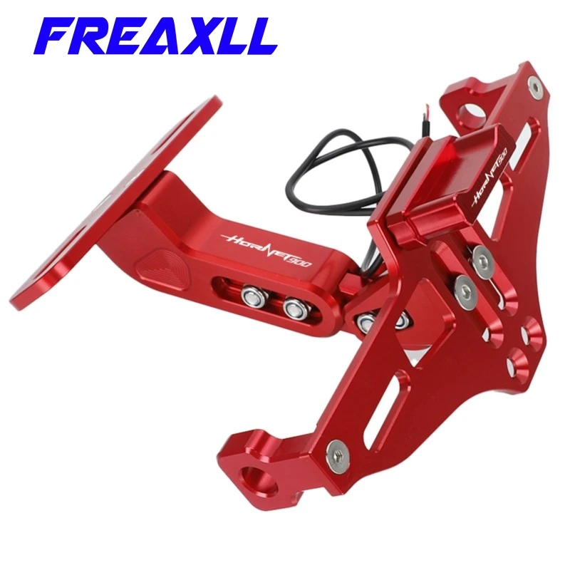 

Motorcycle For Honda Hornet 900 Hornet900 2002 2007 2006 2005 2004 2003 Rear License Plate Bracket Holder LED Turn Signal Light