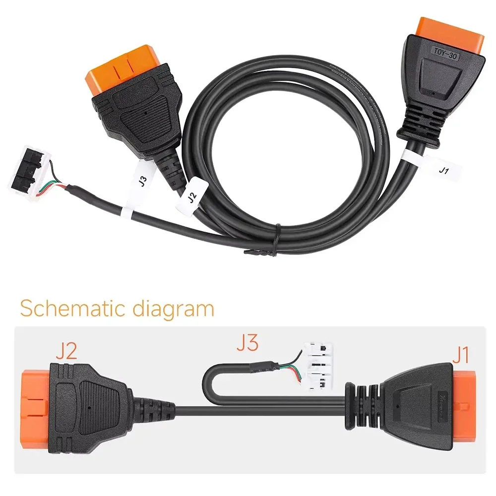 XHORSE XD8ABAGL para Toyota-BA, adaptador de todas las llaves perdidas, Cable especial para llave VVDI Tool Plus, herramienta clave Max Pro y herramienta FT-Mini OBD