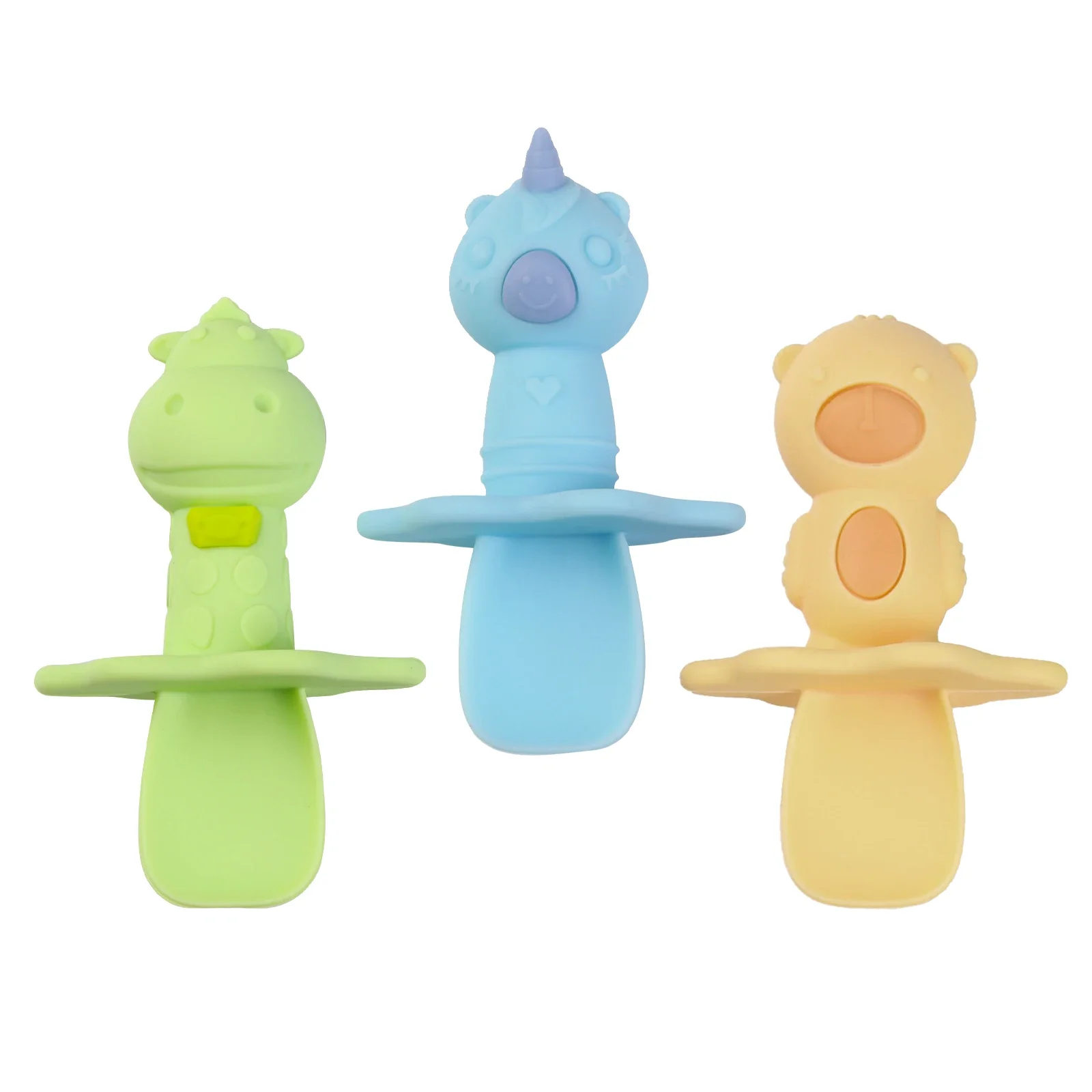 

Newly Wholesales BPA-Free Silicone Baby Spoon Kids' Animal Tableware for Kitchen Feeding & Training