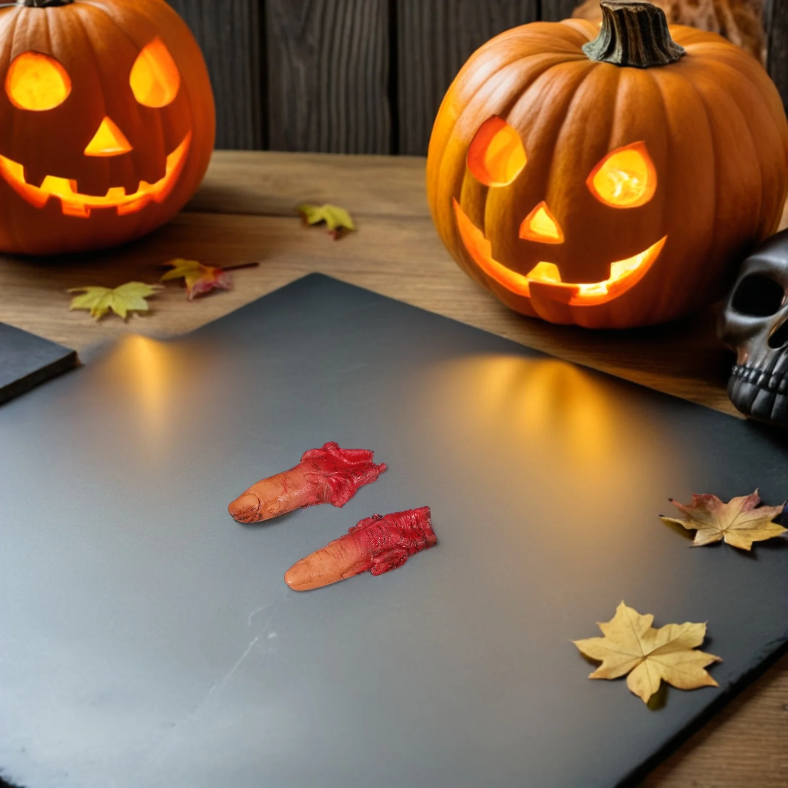 

4 set Halloween Decorations Realistic Bloody Fingers Props For Haunted Party Human Body Parts Simulation Witch Cosplay