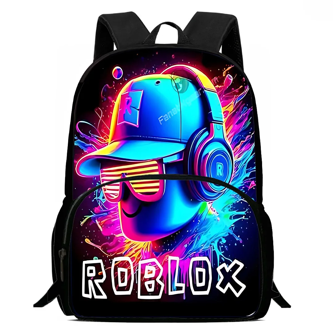 Hot Game-R-robloxs Kids Backpacks Boys and Girls Student Birthday Gift Child School Bags Large Capacity Camping Durable Rucksack