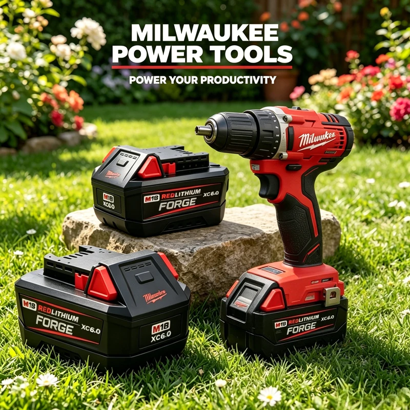 

Original Milwaukee M18 Battery 18V 6.0Ah 48-11-1860 Excellent Performance Long Hours Use,for improved working efficiency.