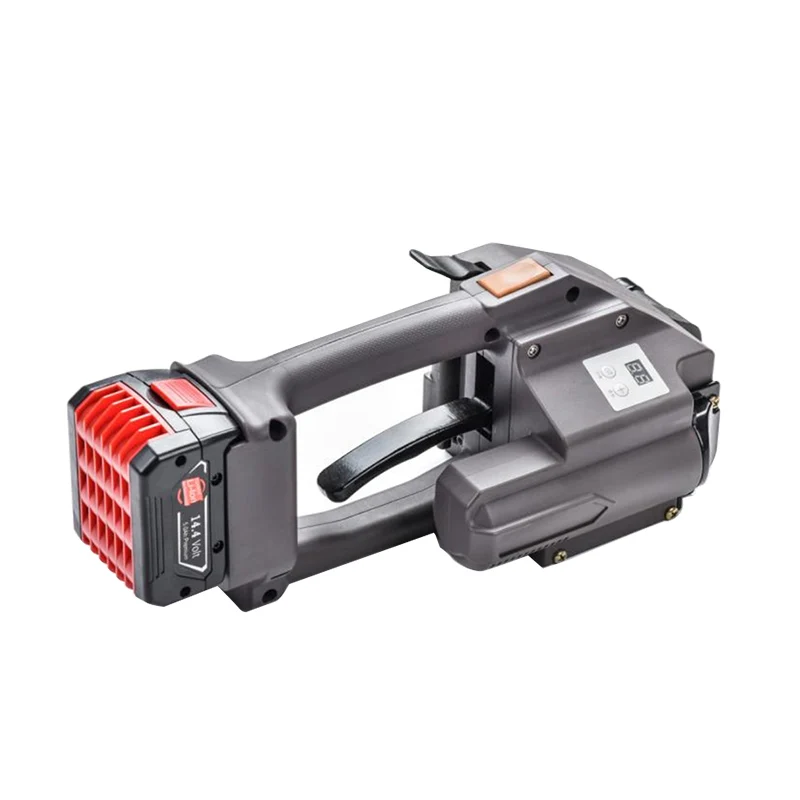 

Handpack Battery Operated Electric Handheld Strapping Tool 14.4V High-Accuracy Motor Welding Cutter Functions Plastic Packaging