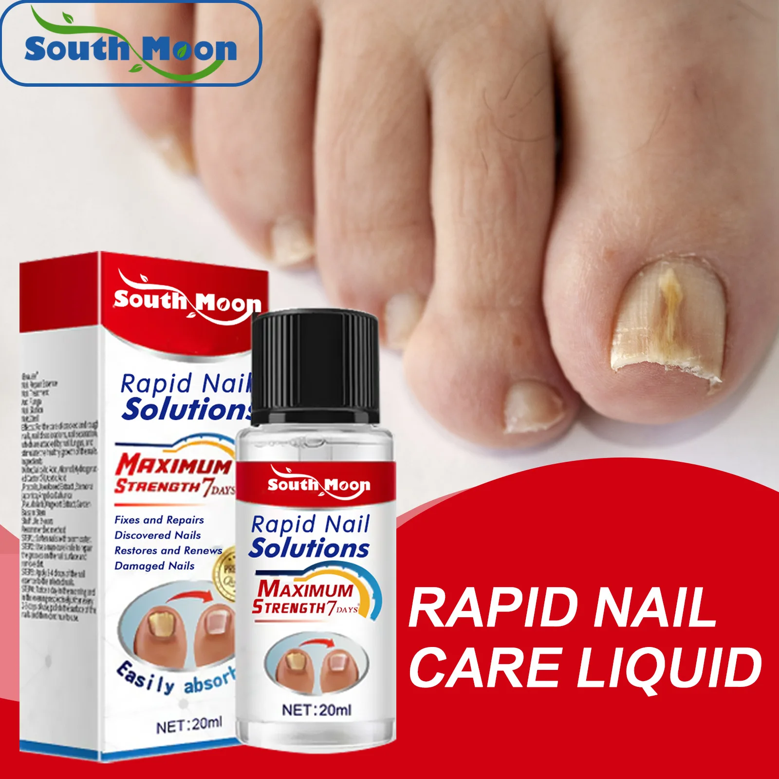 

South Moon Nail Care essence Liquid Repair Hands and Feet Yellowing Thickening Grey Nail Erosion Moisturizing Liquid