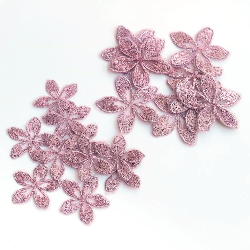 20pc/lot diy craft supplies embroidery flower Patches for clothing Floral patches for bags decorative parches appliques