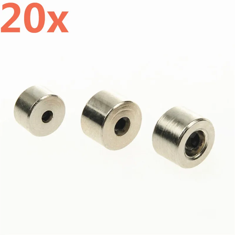 20pcs Landing Gear Wheel Adapters D2.1mm 3.1mm 4.1mm 5.1mm Model RC Airplane RC Plane Chocks Parts DIY Remote Control Helicopter