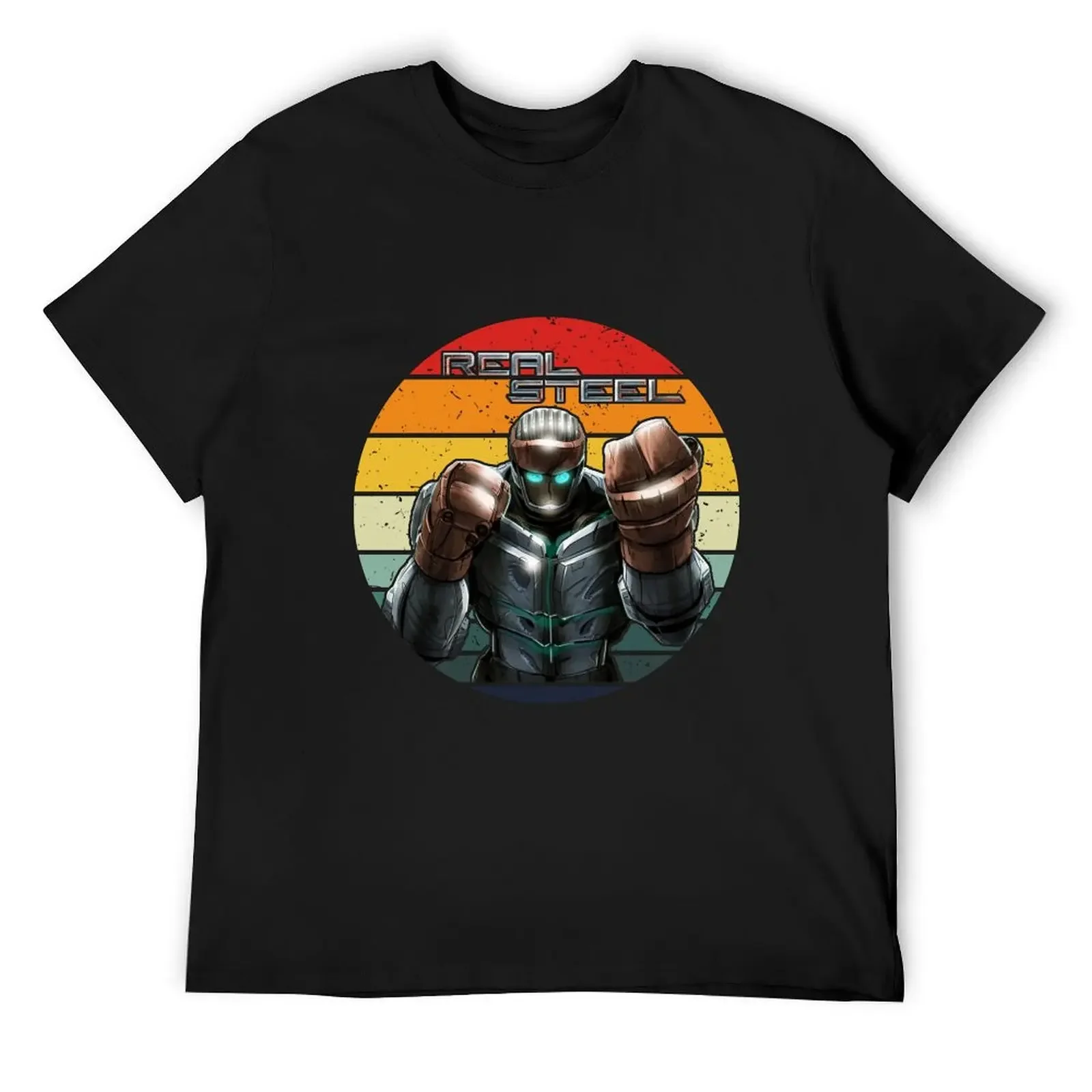 

Real Steel Vintage T-Shirt custom t-shirts plus sizes oversize t-shirts man t shirts for men cotton