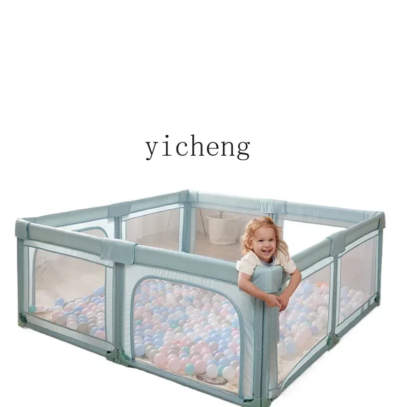 Foldable Baby Playpen Children's Ground Baby Climbing Mat Protective Grating