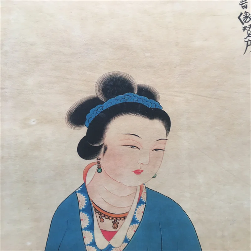 تشانغ Daqian الفنان الصيني الأسماك الأزرق ماسترواك ورق الأرز انقطاع طلاء جدران التصميم التقليدي التمرير سلسلة القديمة ماستر