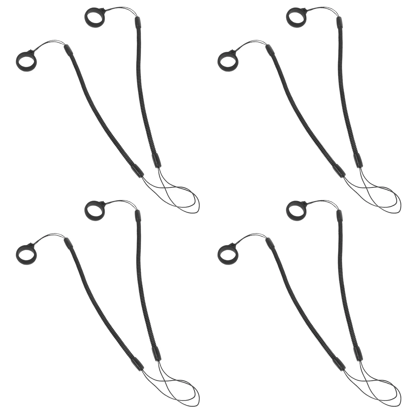 8Pcs Anti-Lost Stylus Pen Lanyard Elastic Coil Retractable Leash for Clipboard Tablet Touchscreen Pen Holder Strap