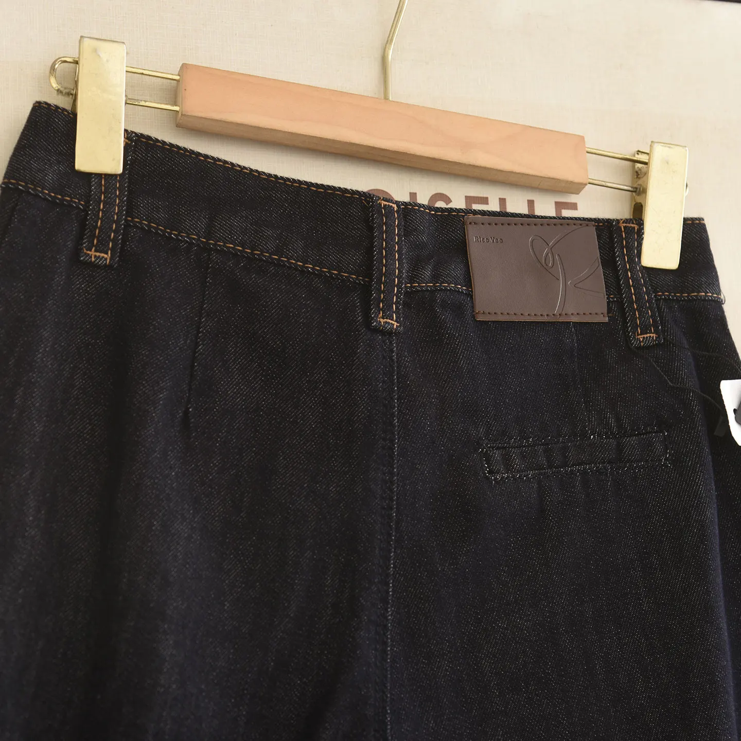 High Waist Loose Fit Deep Blue Knife  Denim Jeans for Women Autumn 2026 Vintage Style Casual Ladies Premium Quality