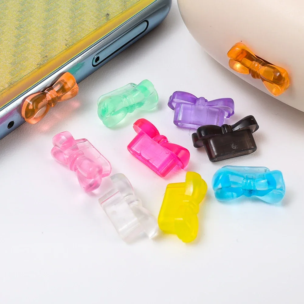 10/5/1PCS Colorful Creative Type C Dust Plugs USB C Phone Charging Port Dust Cover Cap Anti-dust Protection for Samsung Xiaomi