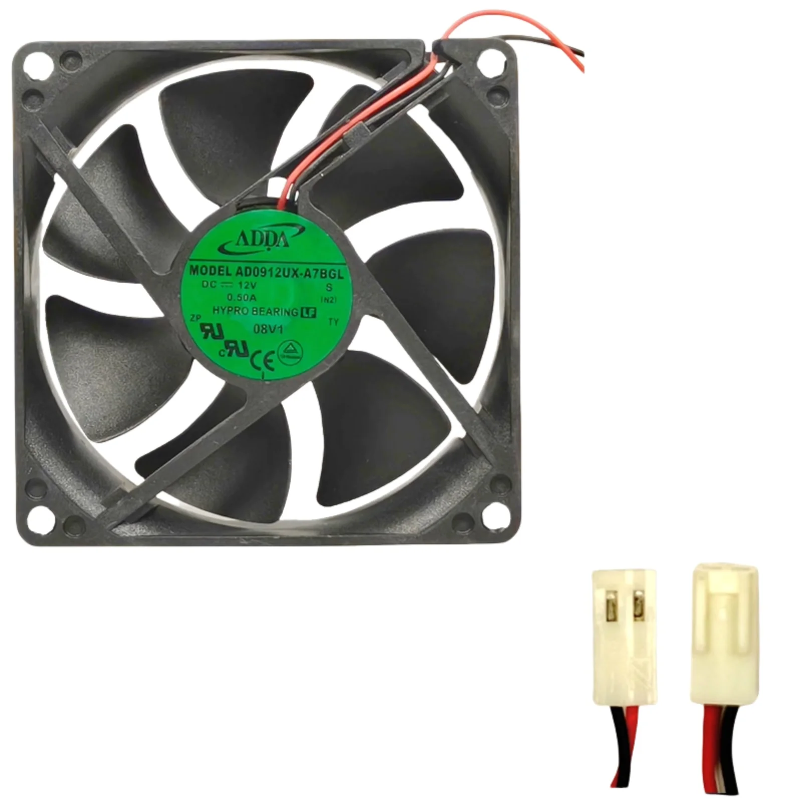 

for ADDA AD0912UX-A7BGL 92mm Industrial Fan | 12V 0.5A 3780 RPM High-Speed | 2-Pin for Inverters/3D Printers