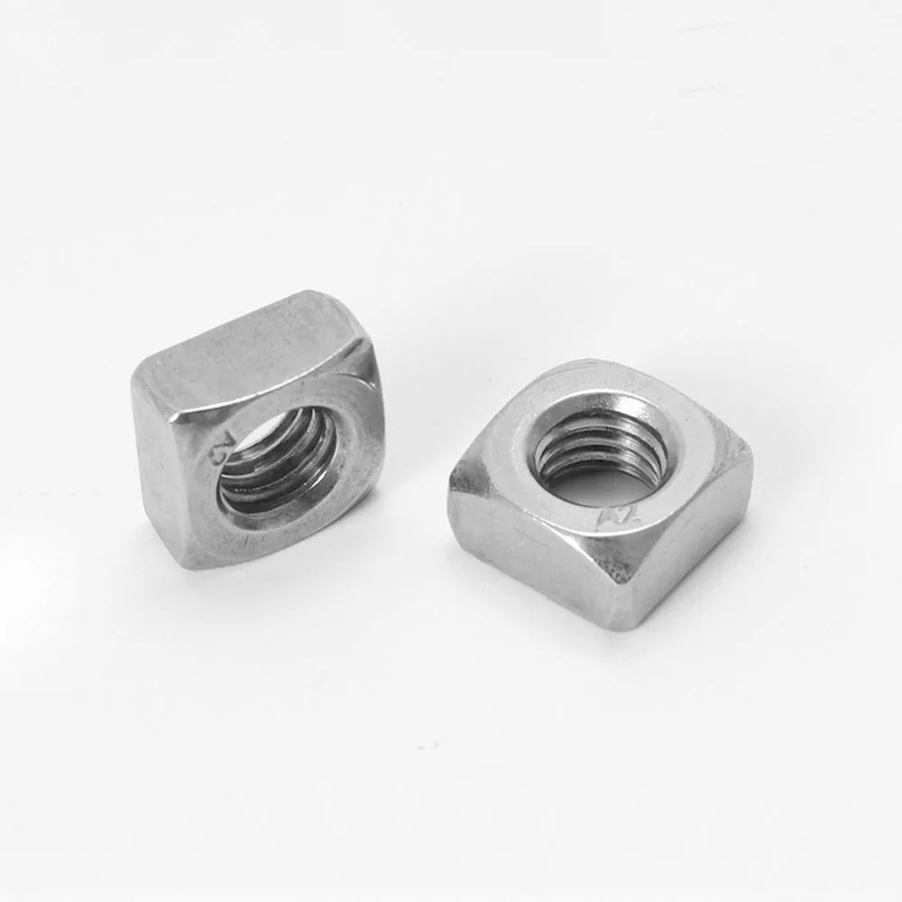 5-200pcs DIN557 A2 M3 M4 M5 M6 M8 M10 M12 304 Stainless Steel Square Nut