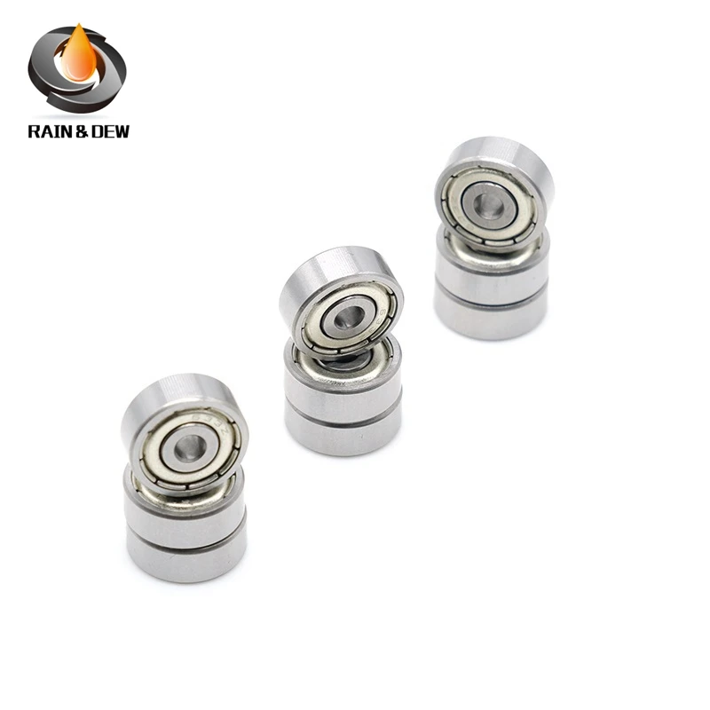 

10PCS/LOT 604ZZ Ball Bearing 4*12*4 mm Carbon Steel Bearing 4x12x4mm 604-2Z