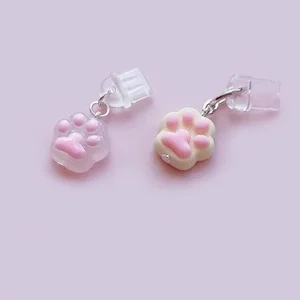 Steker Debu Ponsel Dekorasi Liontin Aksesori Ponsel Berlian Cakar Lucu untuk Antarmuka Pengisian Daya Tipe-C iPhone 12 pesona steker debu usb c penjualan terbaik - №